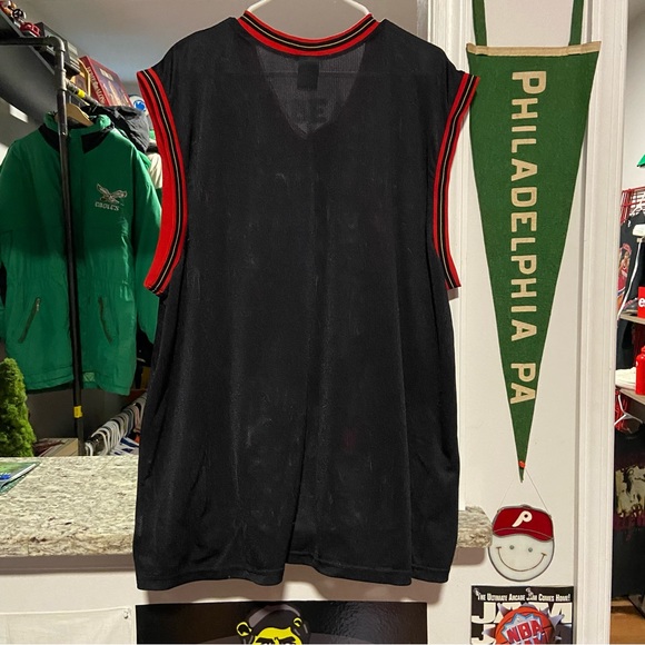 Vintage Champion Philadelphia Sixers Custom Painted Throwback Basketball Jersey - Picture 2 of 5